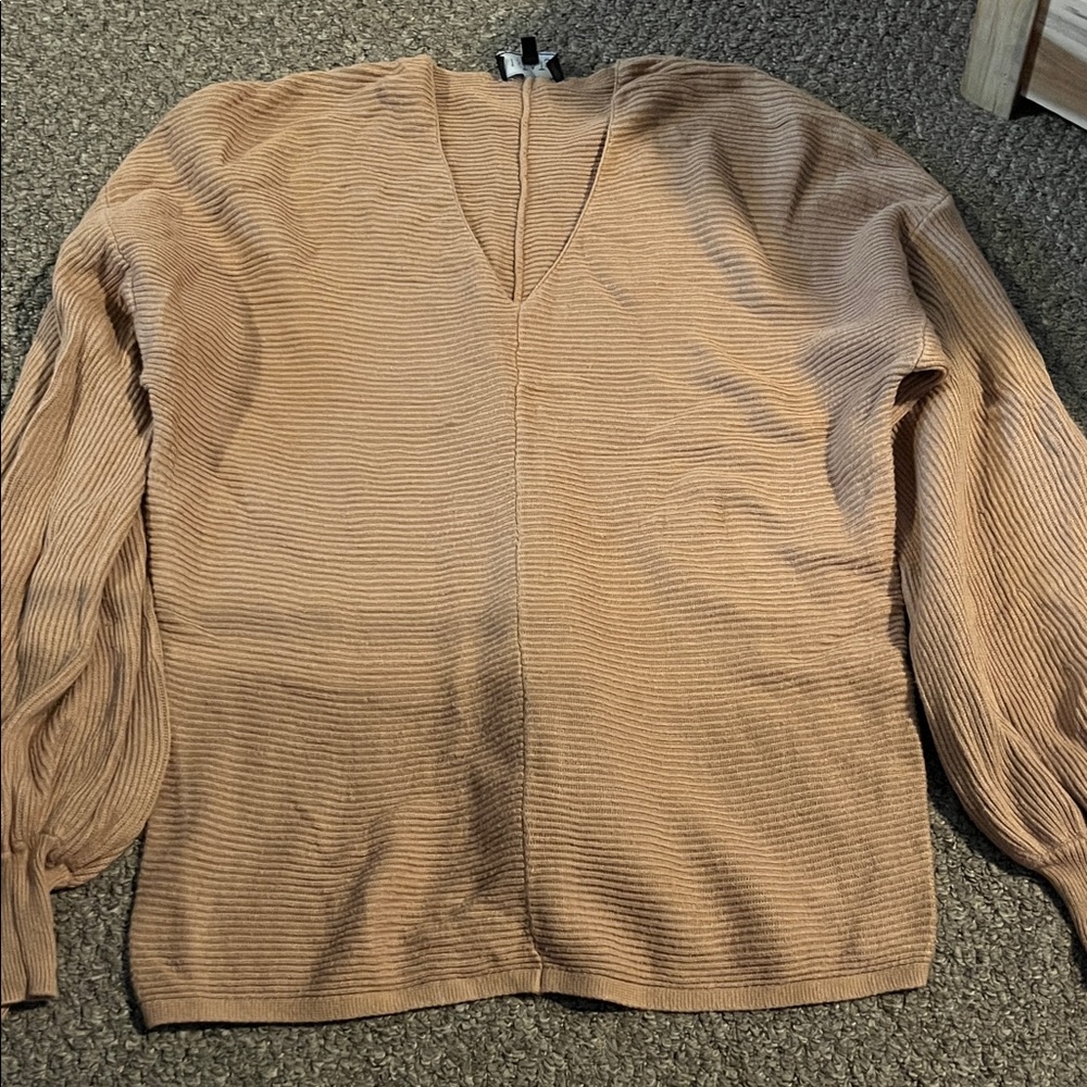 1. State Women's Tan Sweater - Crew Neck